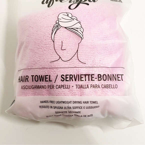 Afterspa Pink Hair Wrap Towel - Picture 2 of 5